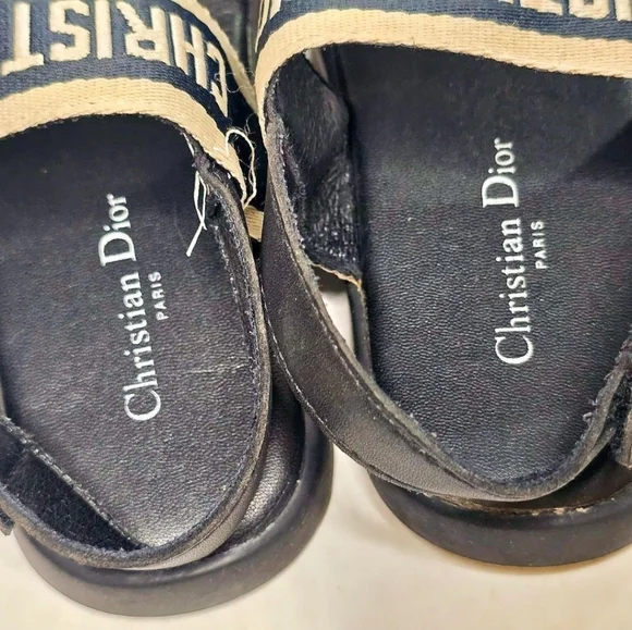 Dior Kids Sandals Size 30 Oblique Monogram Toddler Girls Luxury Shoes - Picture 8 of 14